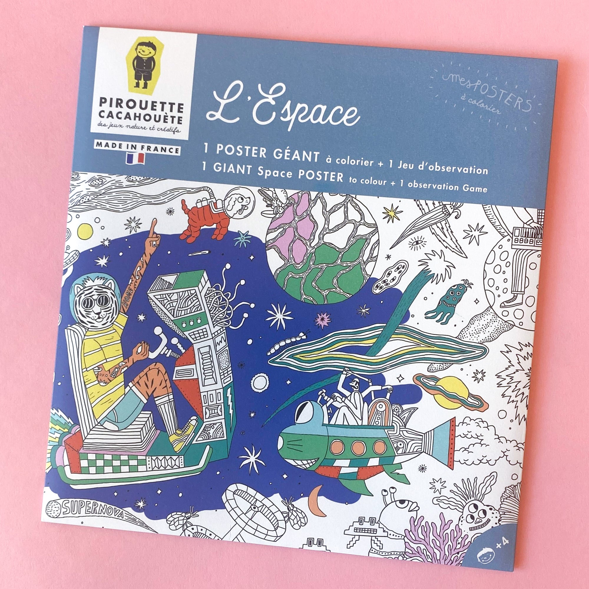 Giant colouring poster of Outer Space