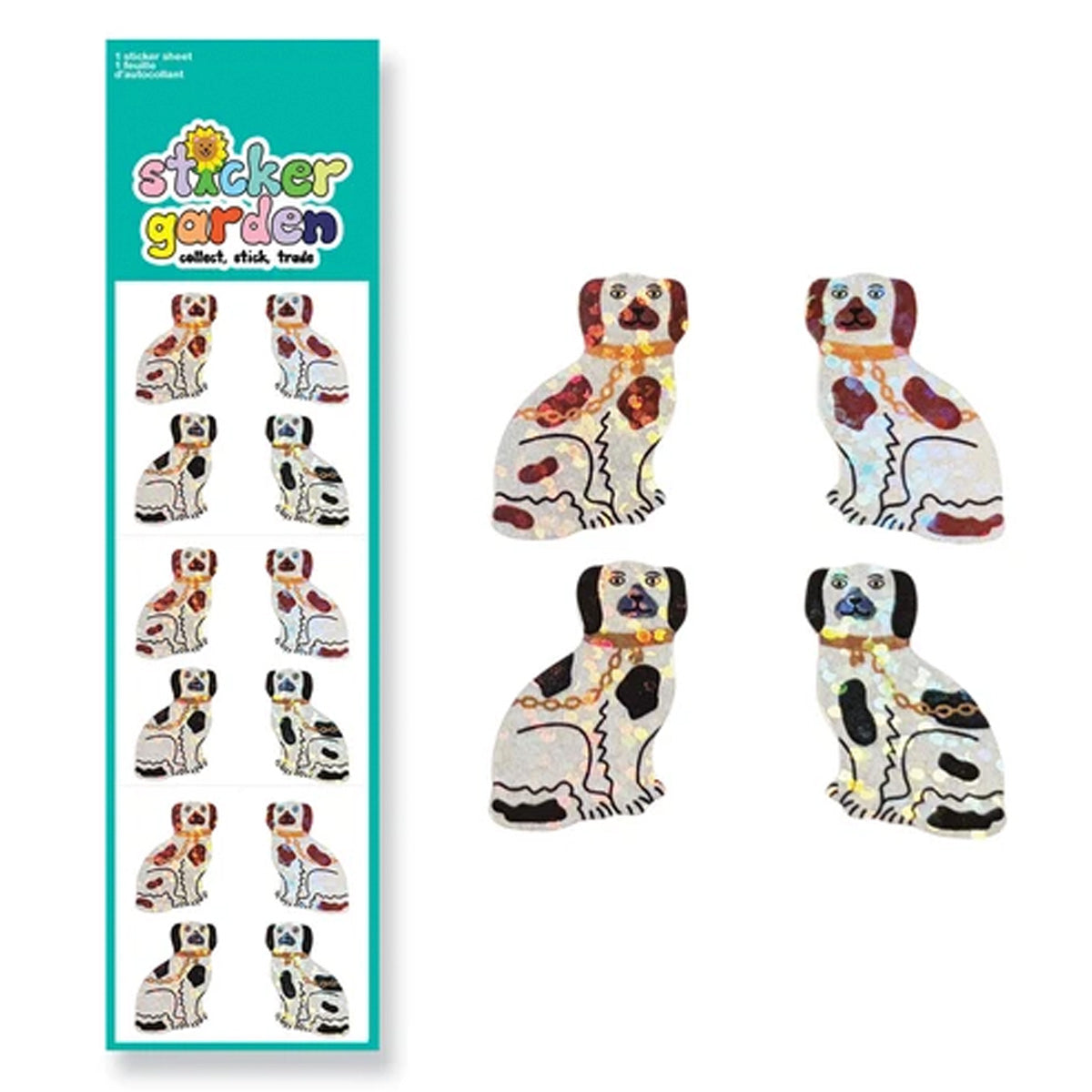 Sparkle Mantle Dogs Stickers