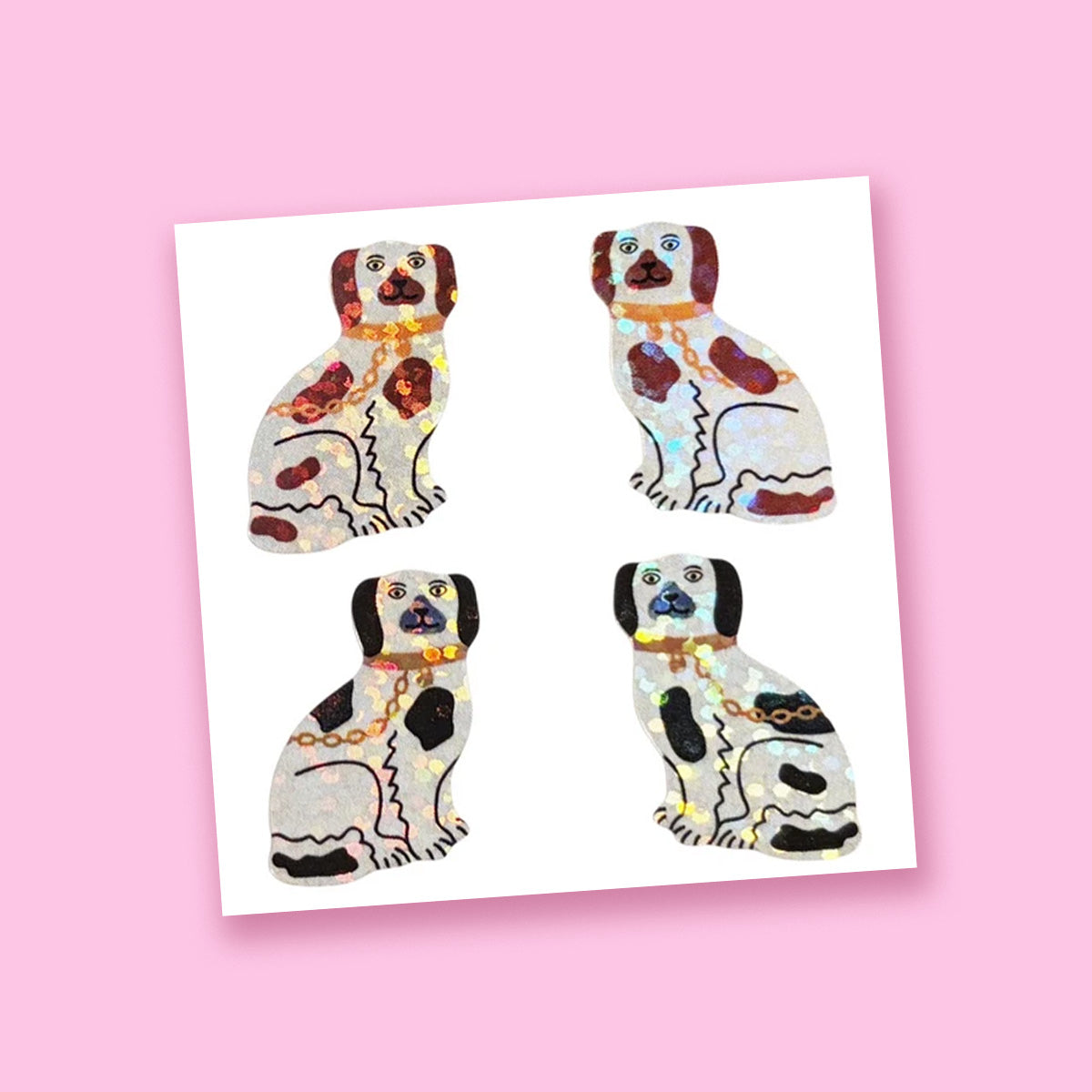 Sparkle Mantle Dogs Stickers