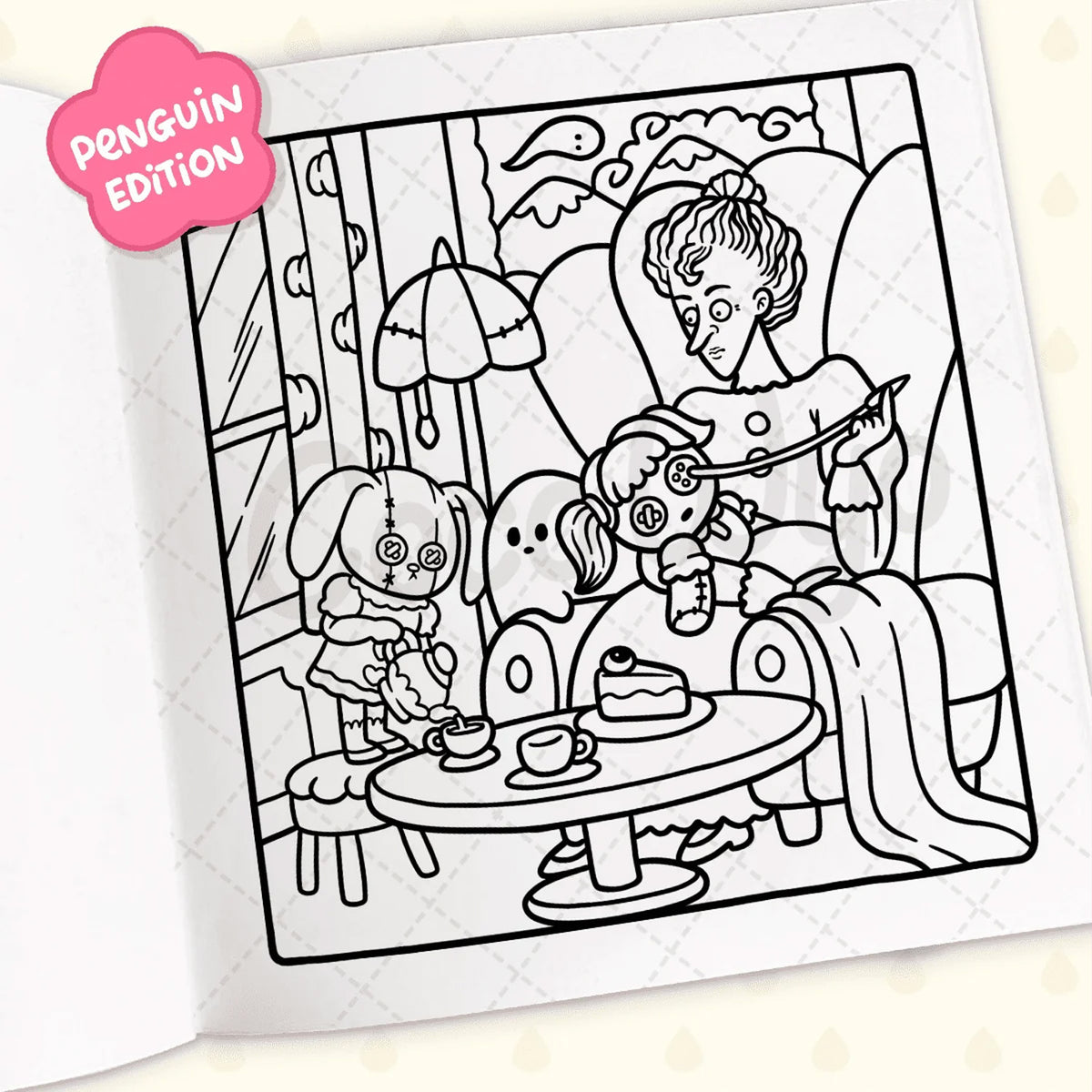 Spooky Cutie: Coloring Book for Adults and Kids by Coco Wyo
