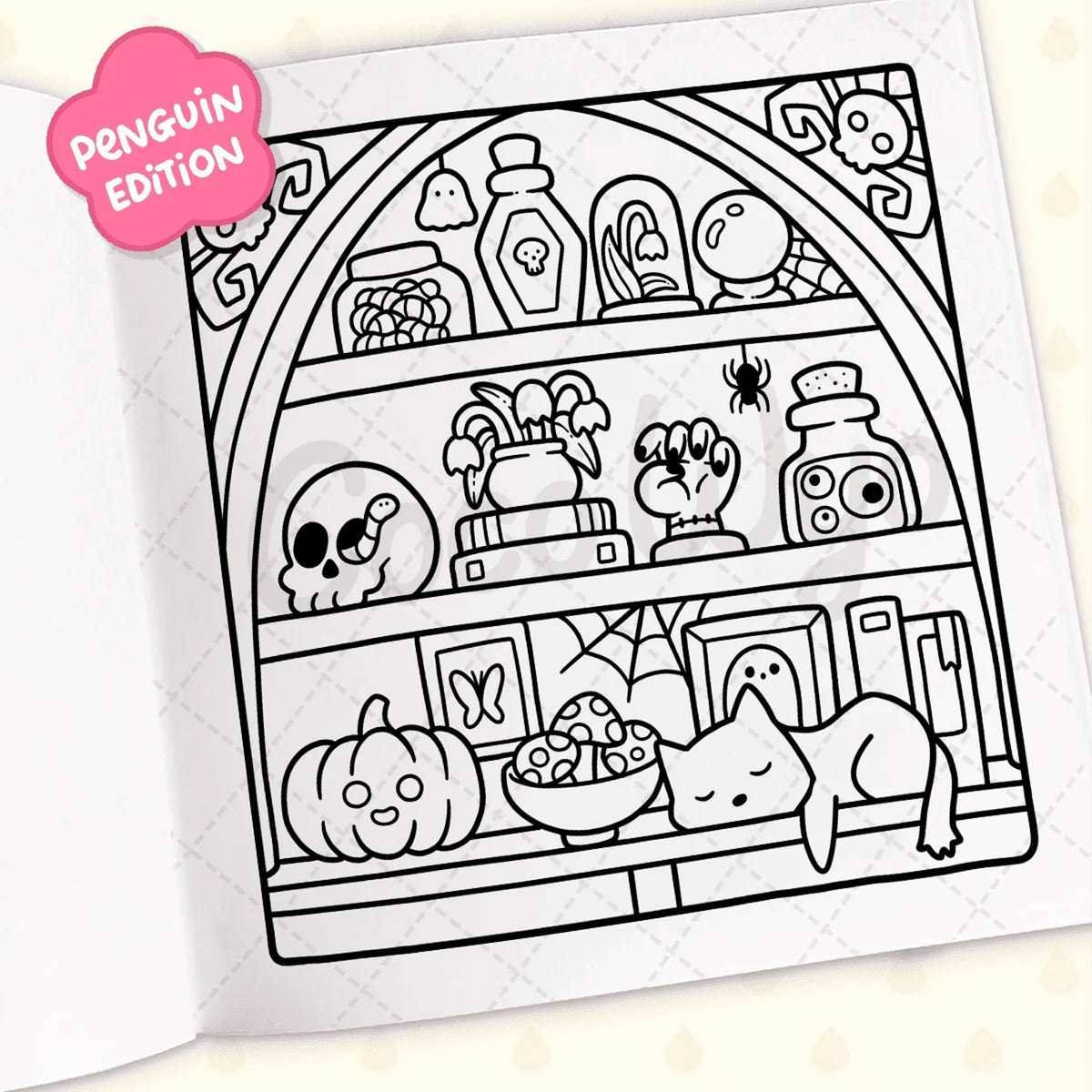 Spooky Cutie: Coloring Book for Adults and Kids by Coco Wyo