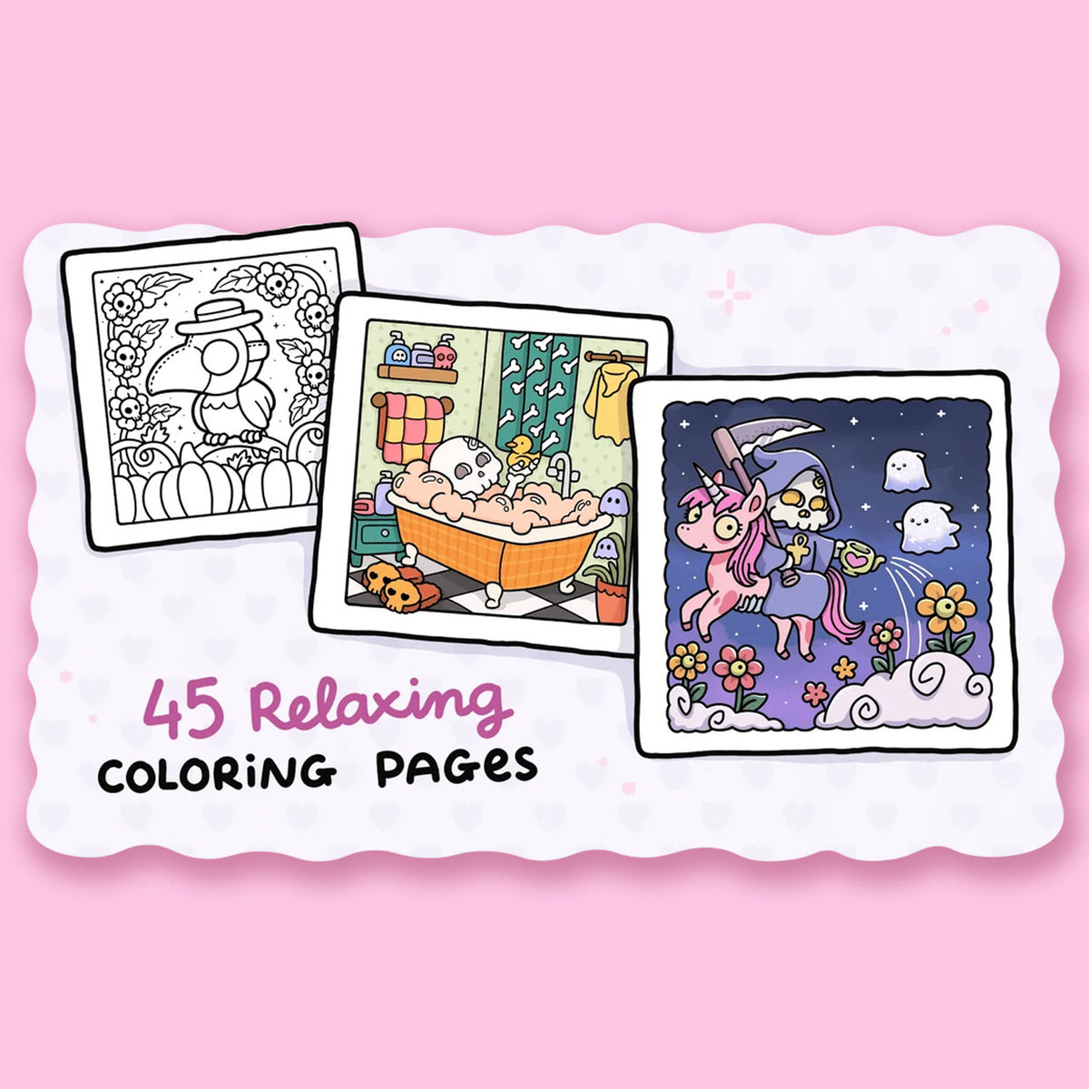Spooky Cutie: Coloring Book for Adults and Kids by Coco Wyo