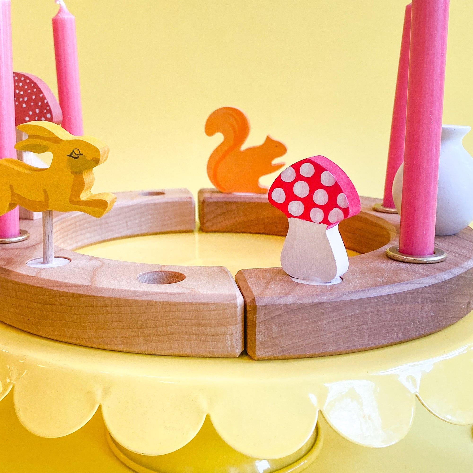 Grimm&#39;s Fly Agaric Mushroom Ornament for Celebration Rings