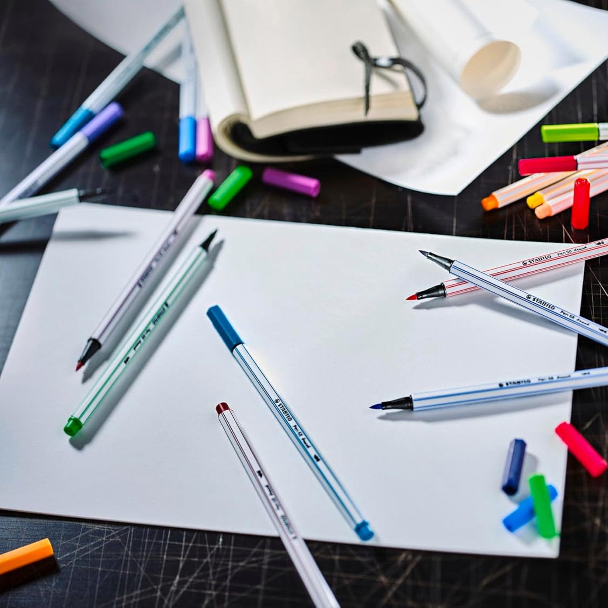 Stabilo ARTY Creative Set of 36 - 8 Pen 68 Brush, 16 Aquacolor, 12 point 88