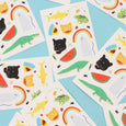 Sticker Sheet with Sharks, Ghosts, Frogs, Rainbows, Watermelon, Leopards, Alligators and more