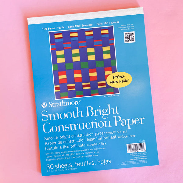 Strathmore 100 Series Smooth Bright Construction Paper Pad