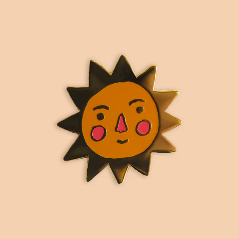 Sun Enamel Pin - by Phoebe Wahl