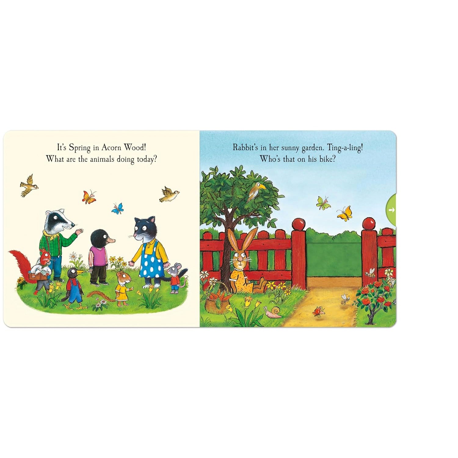 Tales from Acorn Wood: Spring: A Push, Pull and Slide Book by Julia Donaldson and Axel Scheffler