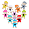 Taro Gomi's Wooden Play Set: 10 Shaped Figures for Stacking Fun