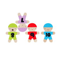 Taro Gomi's Wooden Play Set: 10 Shaped Figures for Stacking Fun