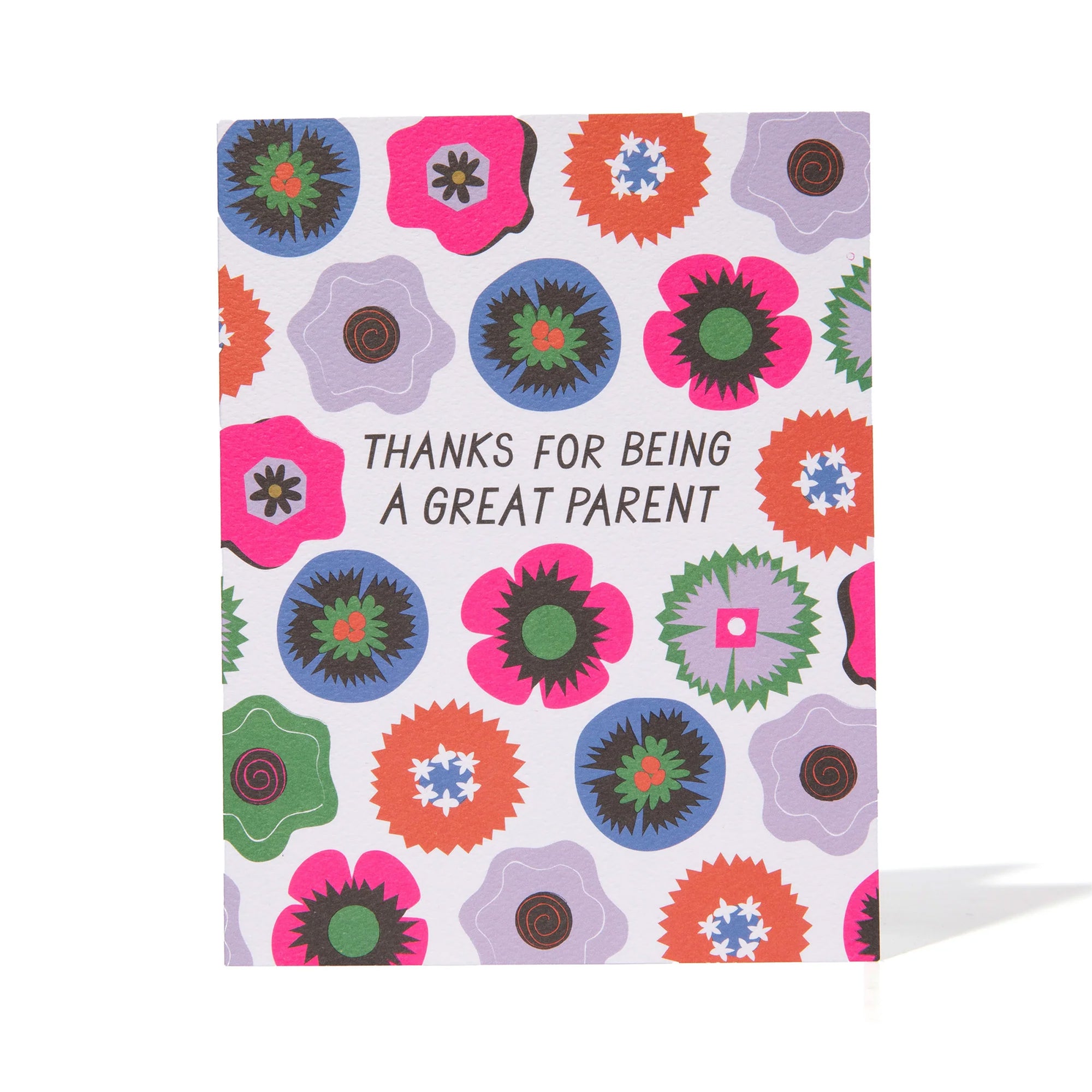 Thanks for Being a Great Parent Millefiori Greeting Card