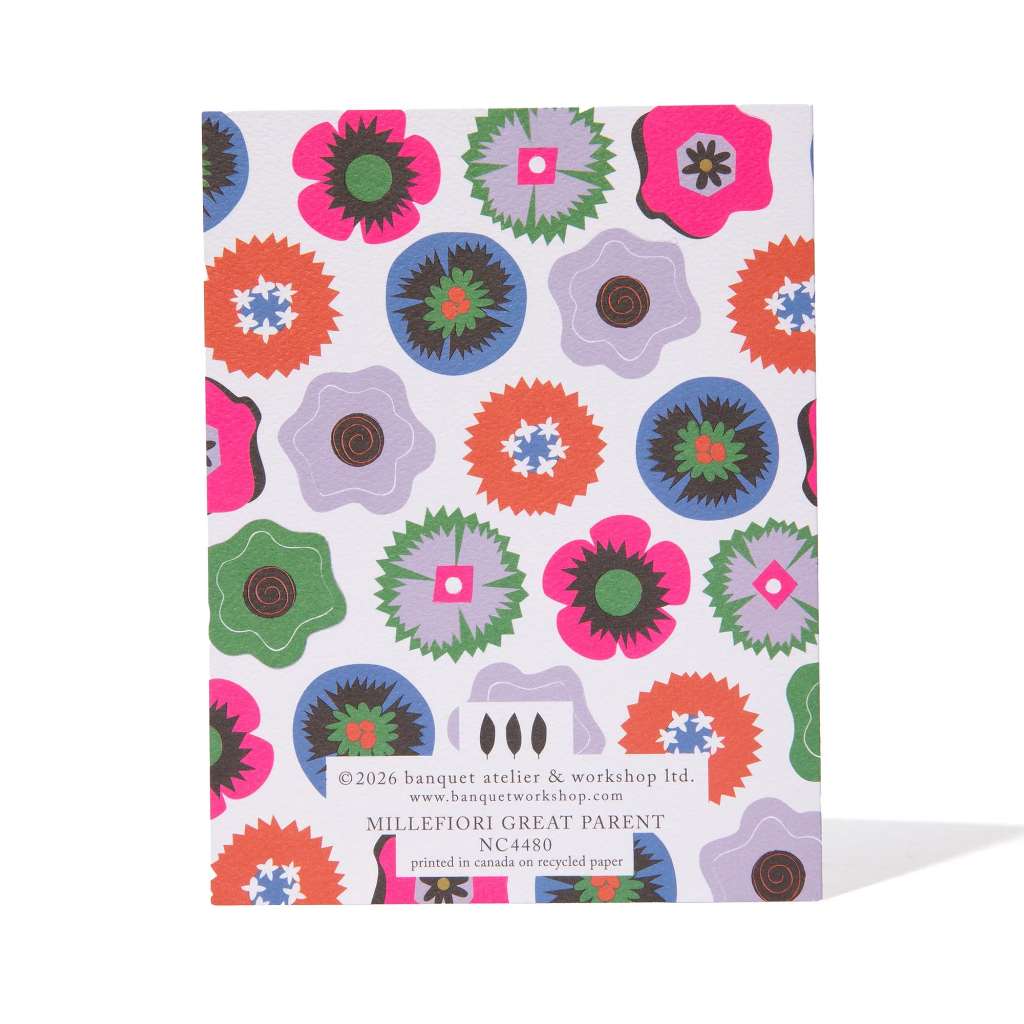 Thanks for Being a Great Parent Millefiori Greeting Card