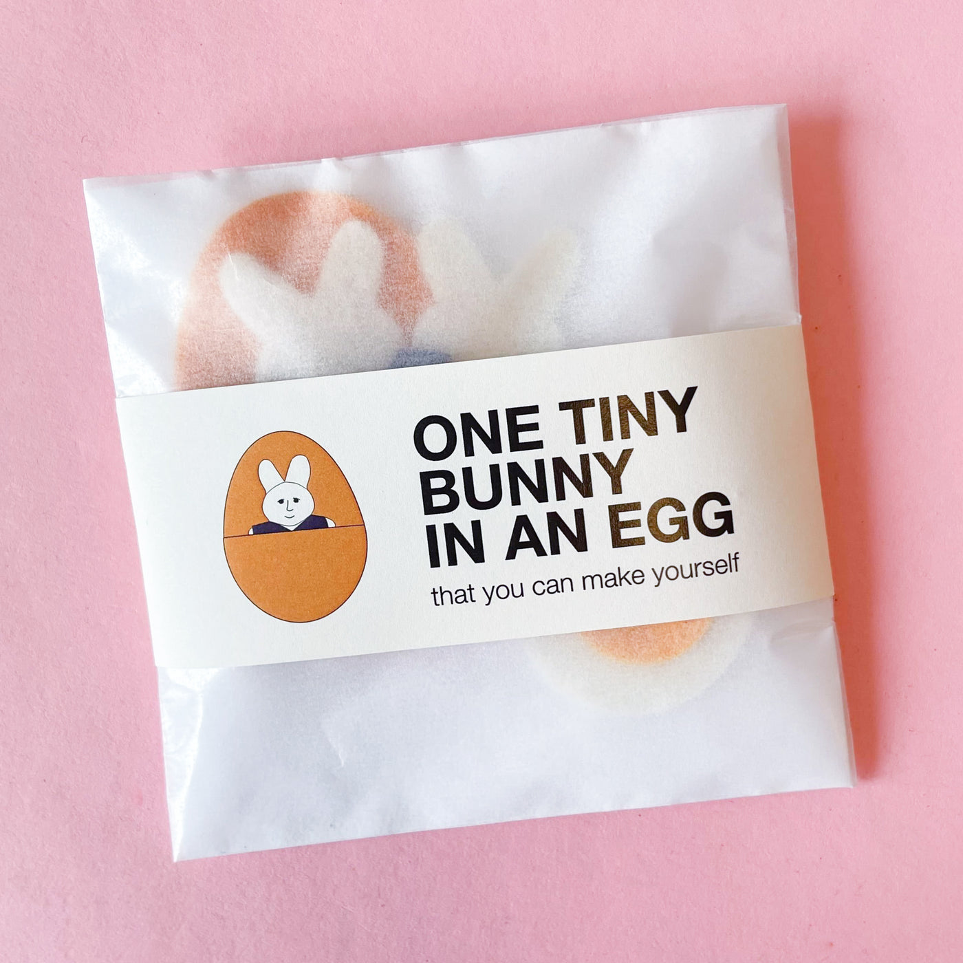 Tiny Felt Bunny in an Egg - Craft Kit