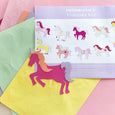 Unicorn Garland Craft Kit with paper unicorns in different colours