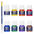 Washable Tempera Paint Set in 8 different colors with a brush