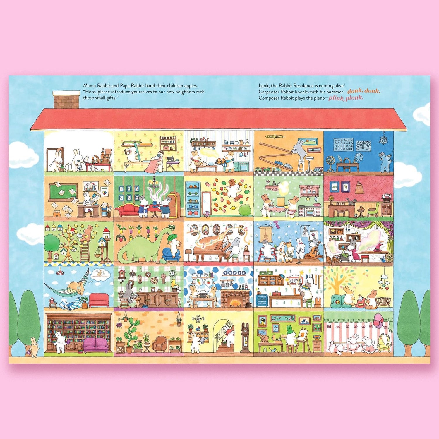 Welcome to the Rabbit Residence: A Seek-and-Find Story by Haluka Nohana