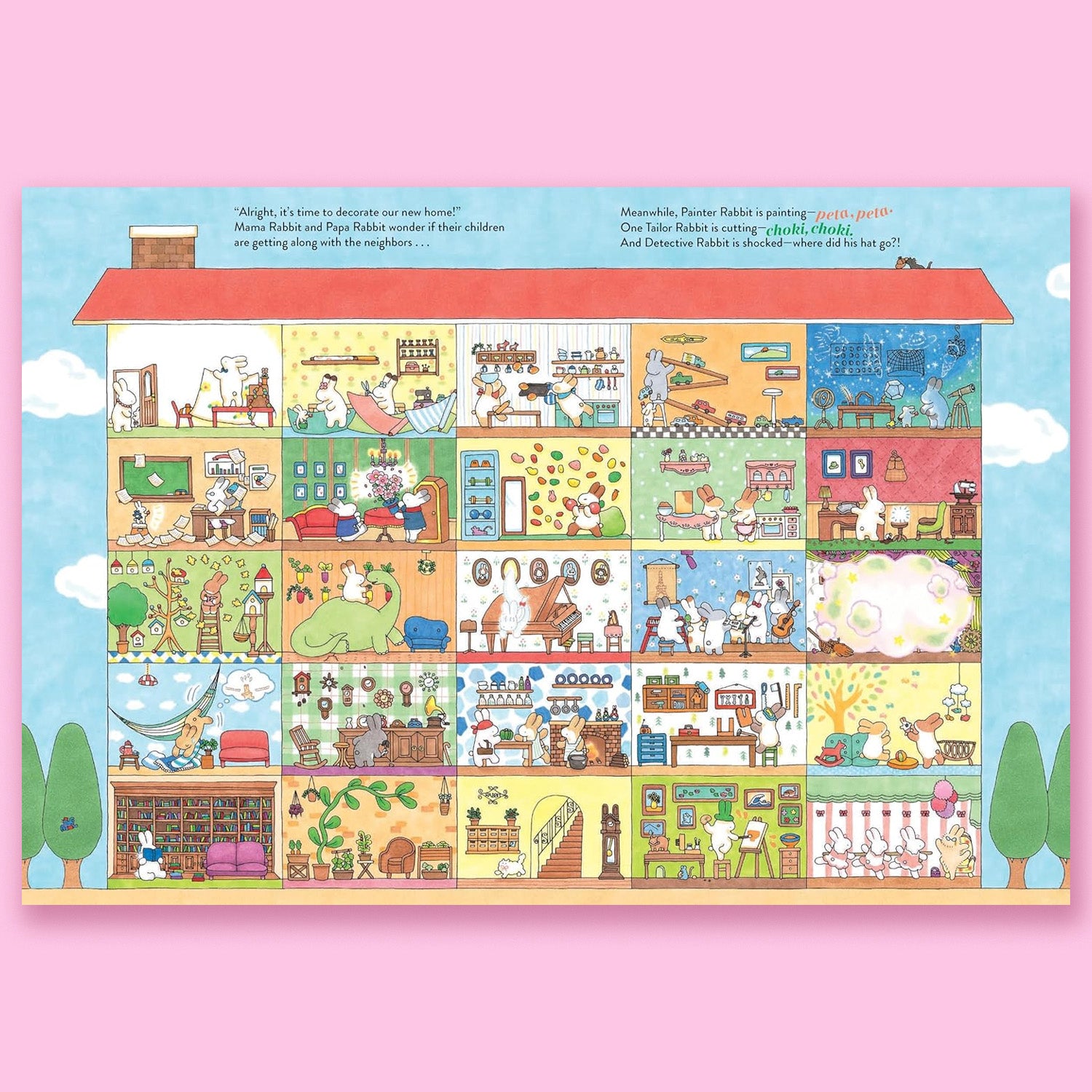 Welcome to the Rabbit Residence: A Seek-and-Find Story by Haluka Nohana