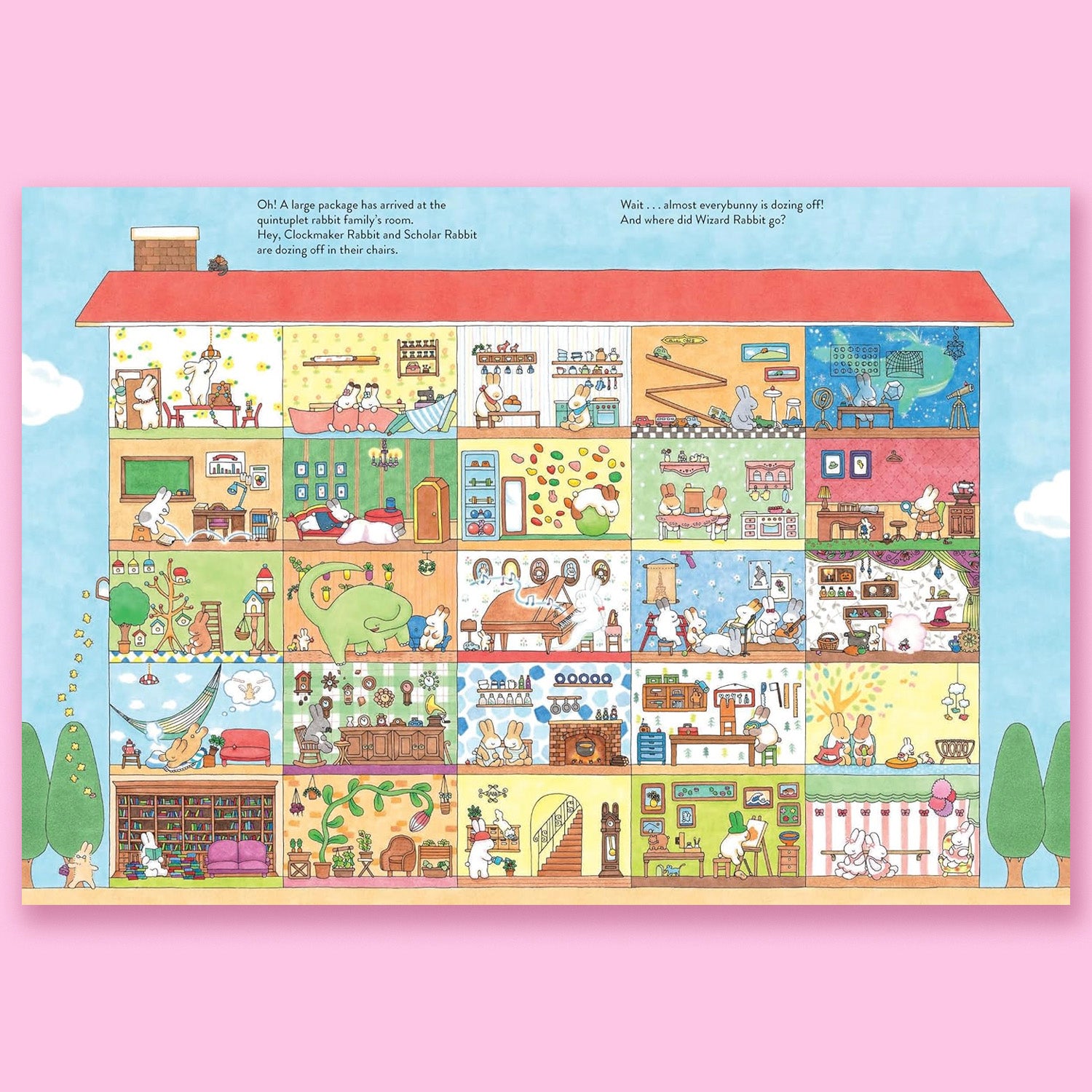 Welcome to the Rabbit Residence: A Seek-and-Find Story by Haluka Nohana