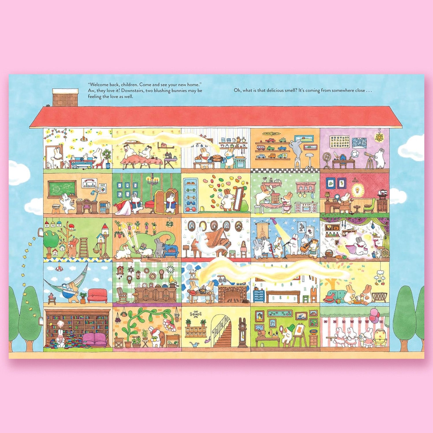 Welcome to the Rabbit Residence: A Seek-and-Find Story by Haluka Nohana