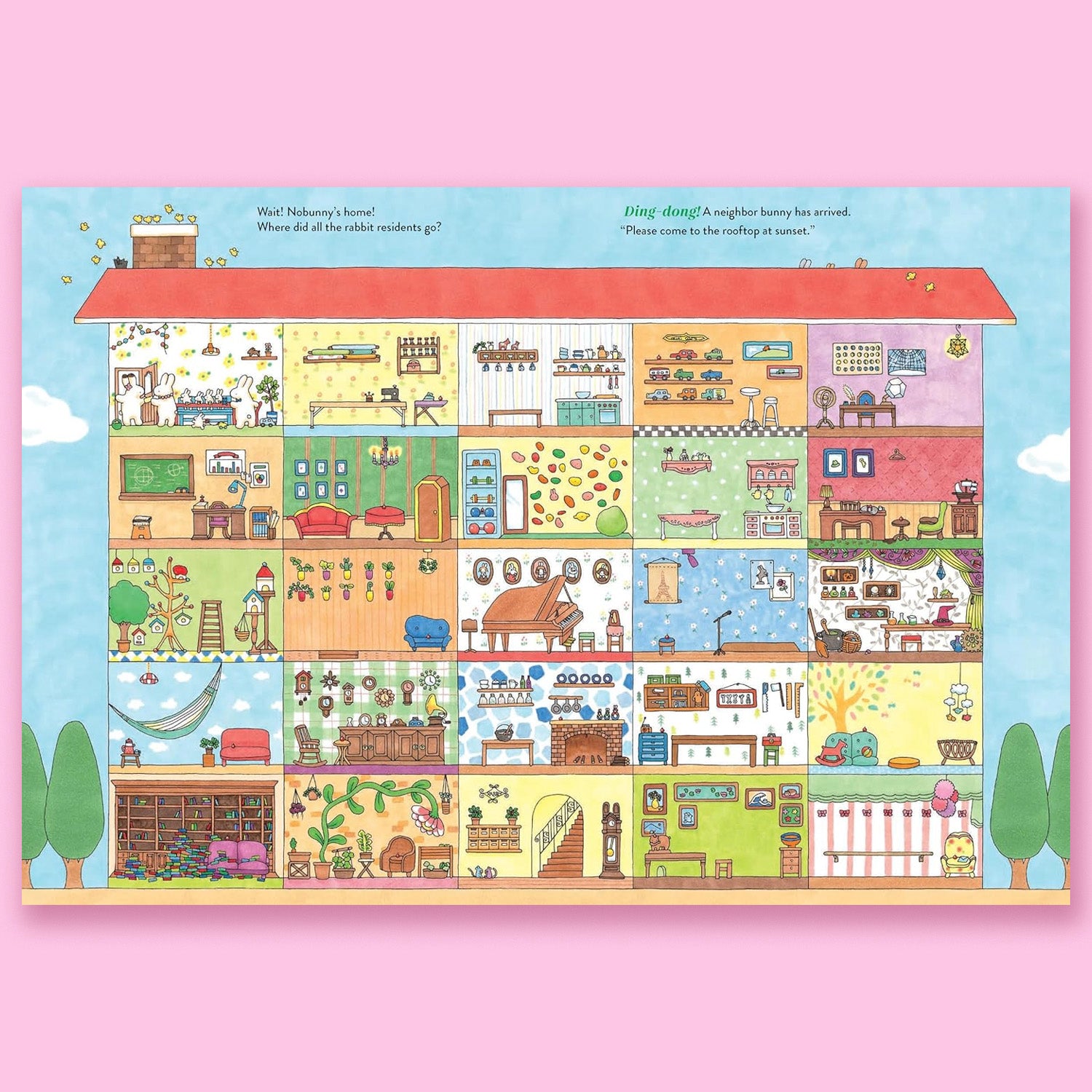 Welcome to the Rabbit Residence: A Seek-and-Find Story by Haluka Nohana