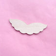 Wooden paintable angel wing for craft projects in size 3 3/8"