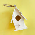 Wooden Paintable Birdhouse – Shingle Roof