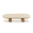 Wooden Paintable Skateboard with Moving Wheels