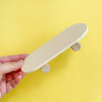 Wooden Paintable Skateboard with Moving Wheels