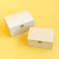 Wooden Paintable Treasure Box Set with Clasps