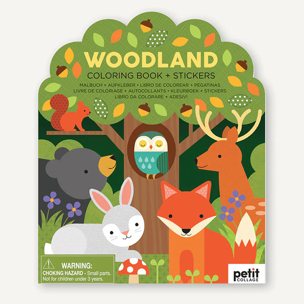 Woodland Coloring Book + Stickers by Petit Collage