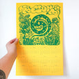 Year of the Snake 2025 Risograph Calendar