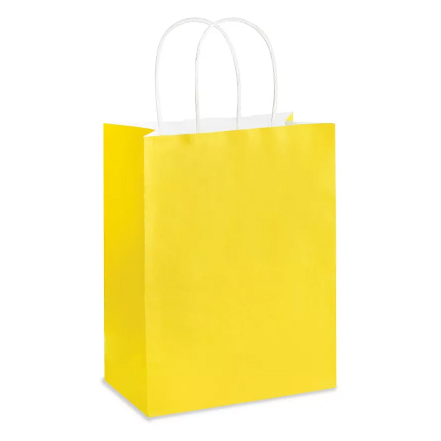 Yellow Shopping Bag with Handles
