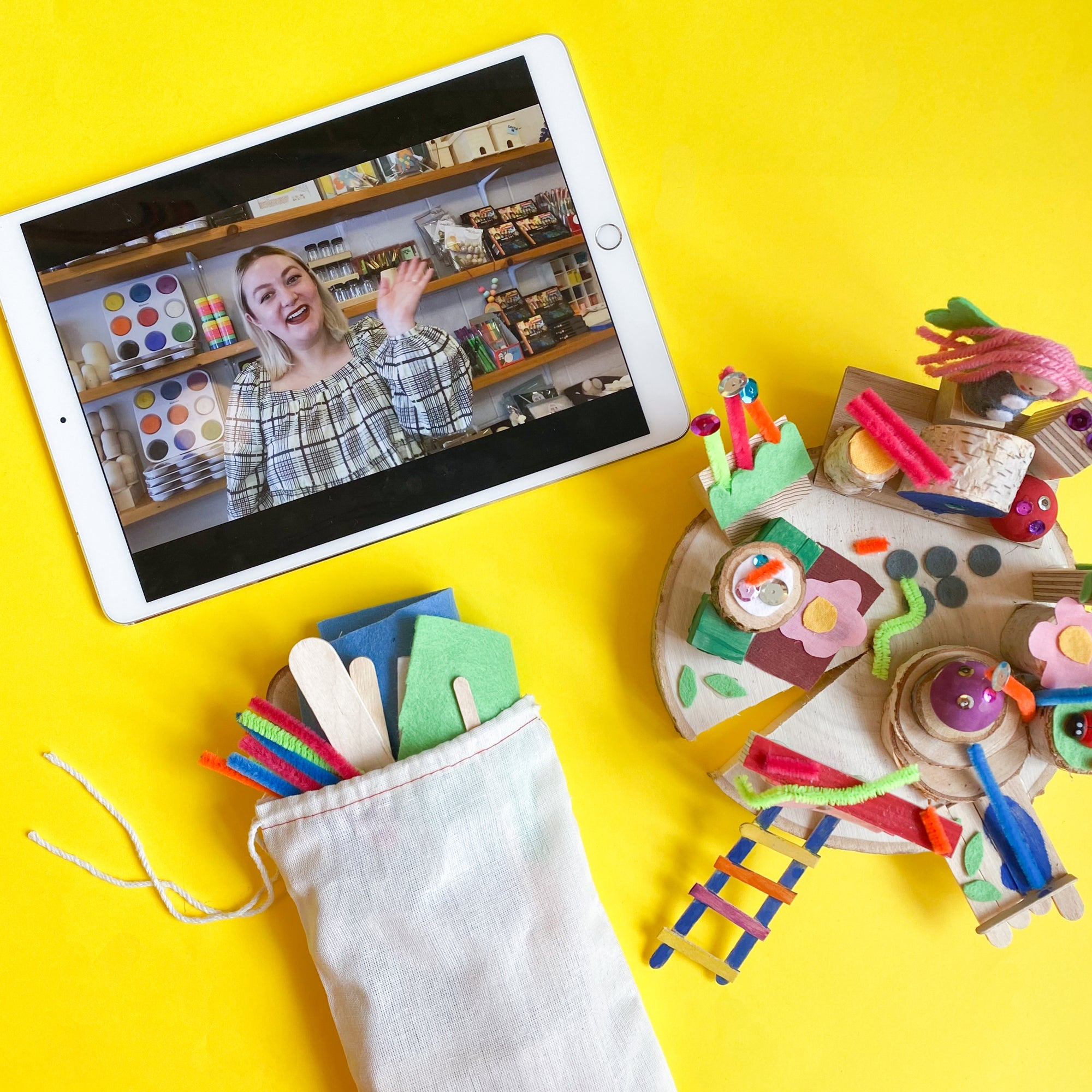 Online Art Camp for Kids with a weeks worth of creative art projects