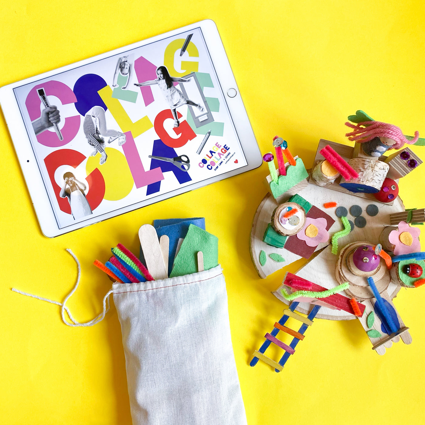 Online Art Camp for Kids with a weeks worth of creative art projects