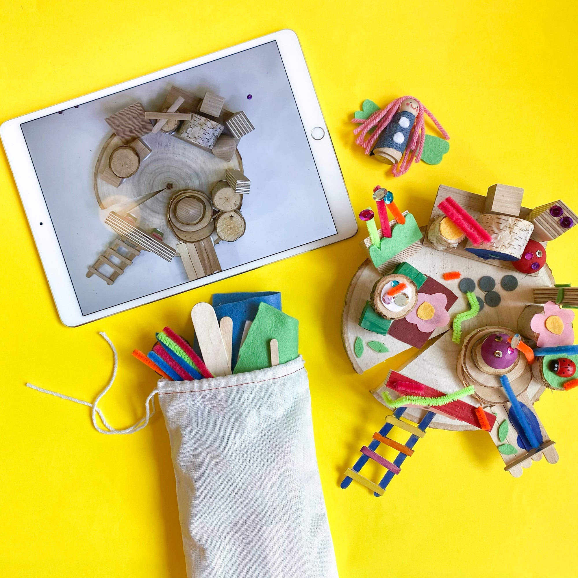 Online Art Camp for Kids with a weeks worth of creative art projects