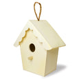 Wooden Paintable Birdhouse with a scallop roof for kids wood crafts