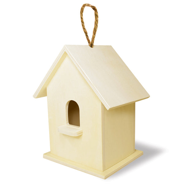 Wooden Paintable Birdhouse for kids wood crafts