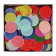 Bright round party confetti in multiple colors from Meri Meri