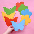 Butterfly and Flower Paper Shapes