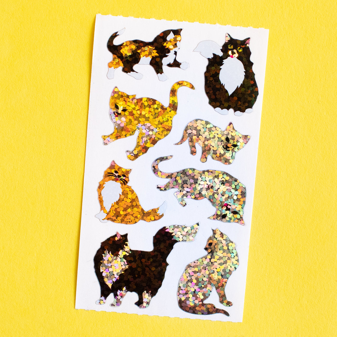 Cats & Kittens Prismatic Stickers