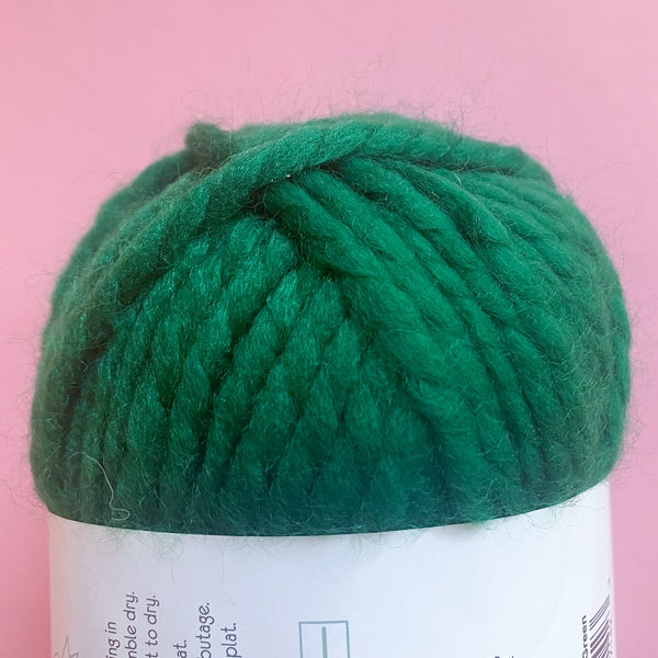 Chunky Stranded Twist Yarn in Dark Green