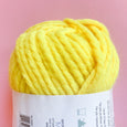 Chunky Stranded Twist Yarn in Sunny Yellow