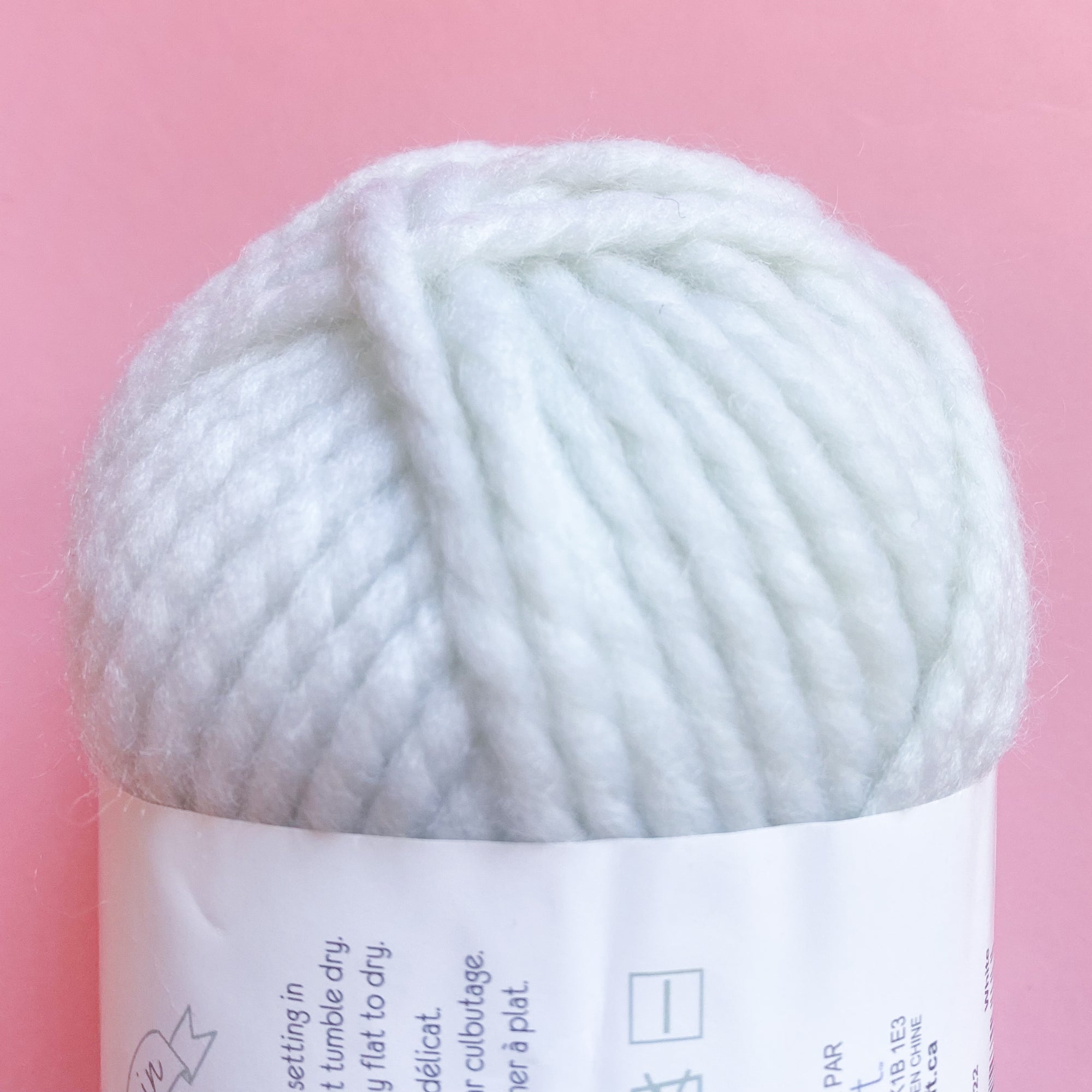 Chunky Stranded Twist Yarn in White