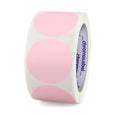 Circle Dot Stickers in 2 inch size in Pink