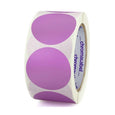 Circle Dot Stickers in 2 inch size in Violet