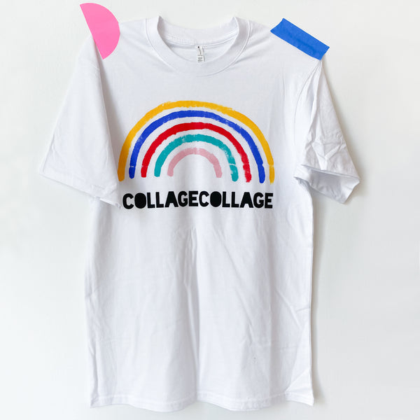 Collage Collage rainbow t-shirt in adult size small