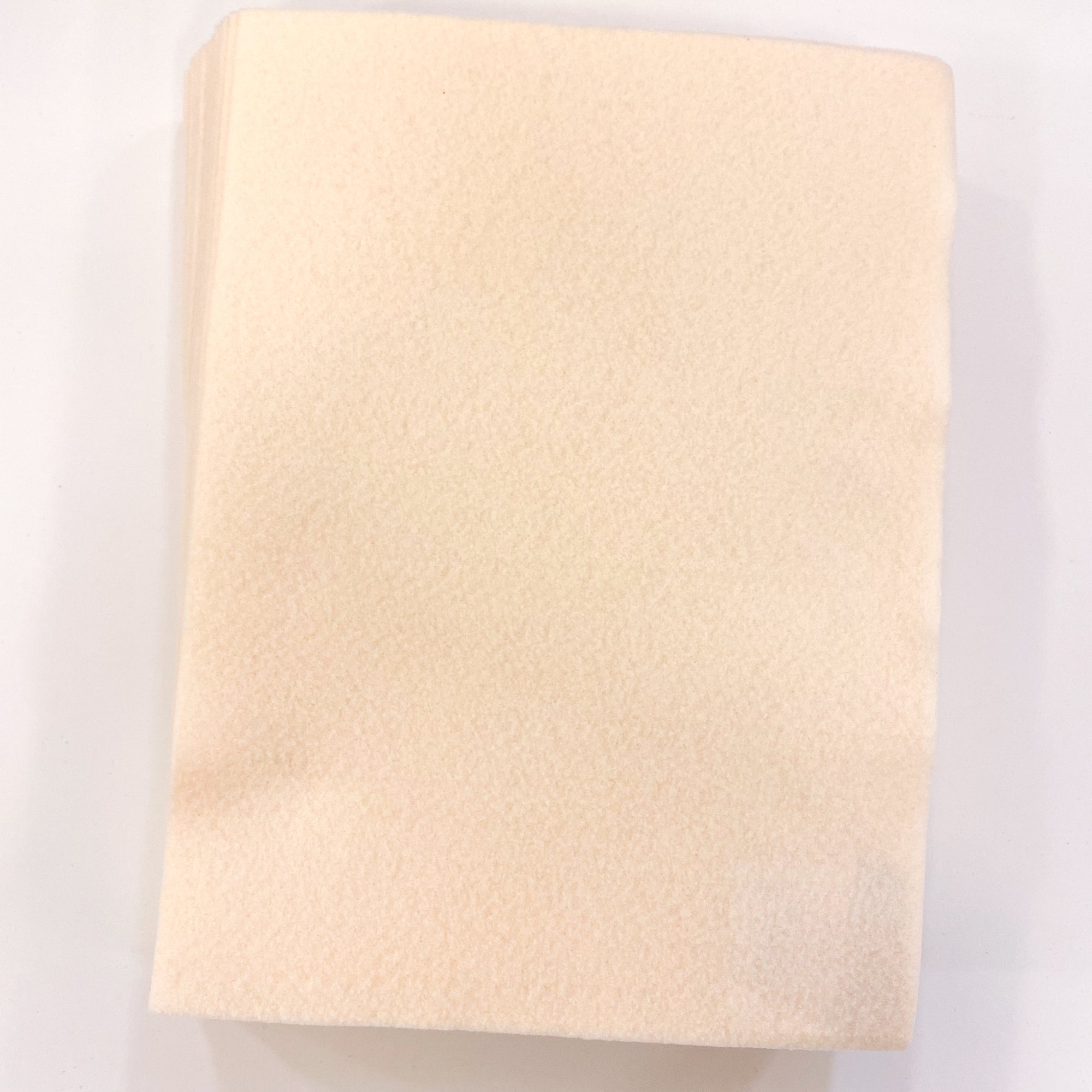 Cream Acrylic Craft Felt in 9 by 11 inch sheets