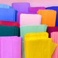 Crepe Paper Folds in different colours