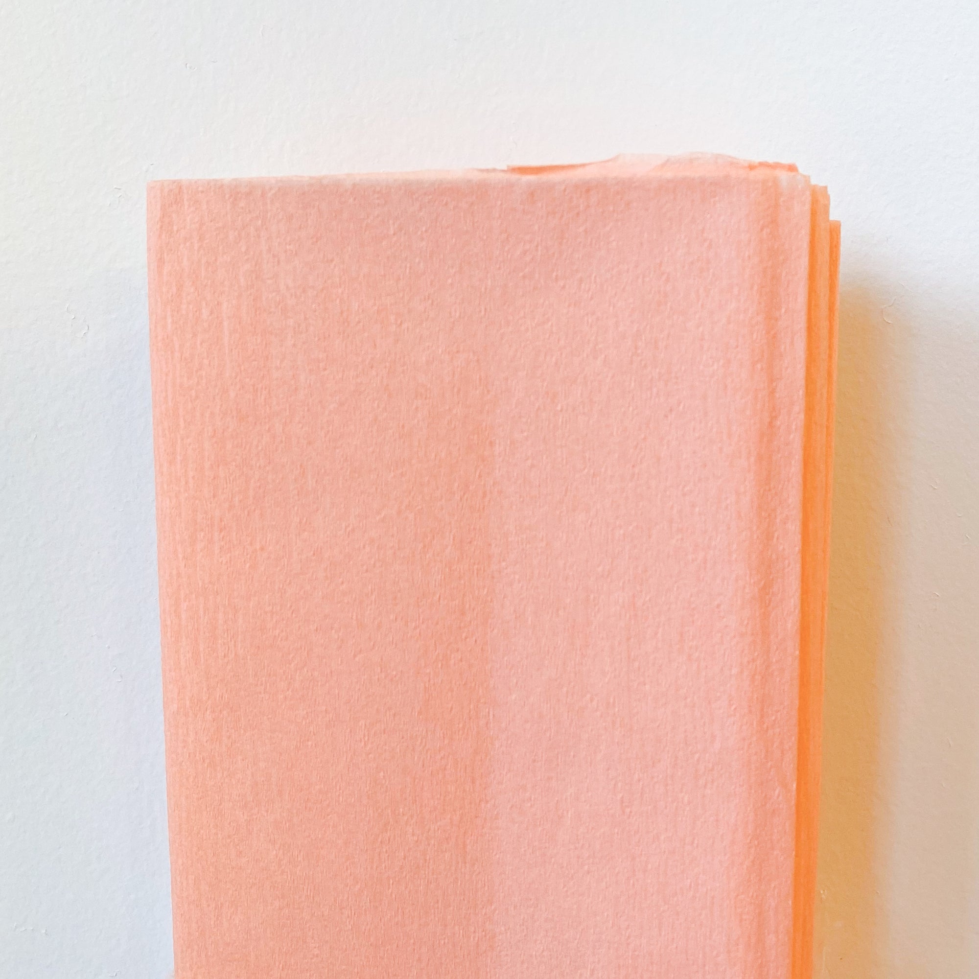 Crepe Paper Folds in Peach