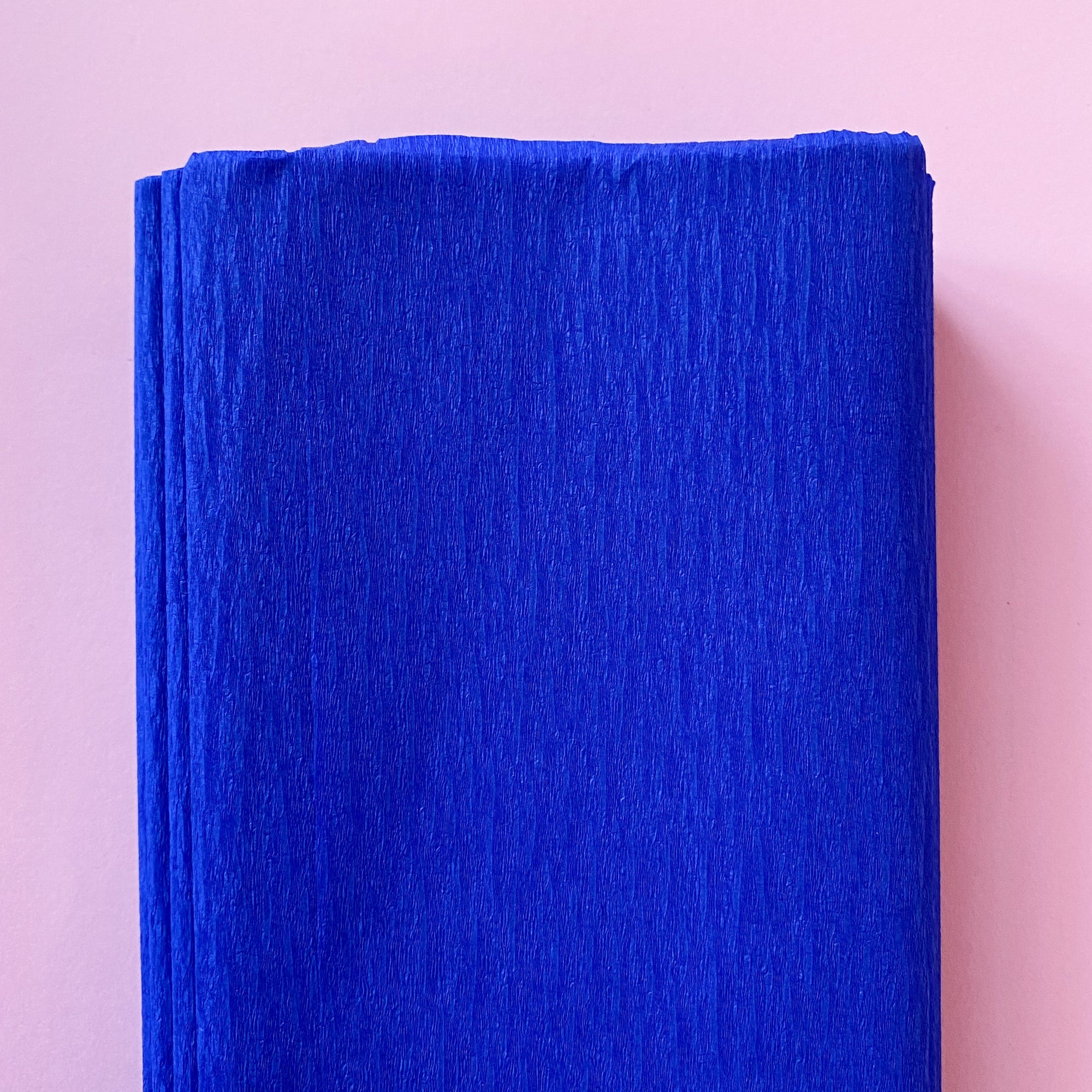 Crepe Paper Folds in Sky Blue